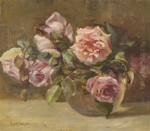 Vase Of Pink Roses - view 1
