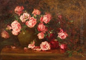 Still Life Of Roses In A Vase Still Life Of Roses In A Vase