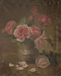 Still Life With Pink Roses Still Life With Pink Roses