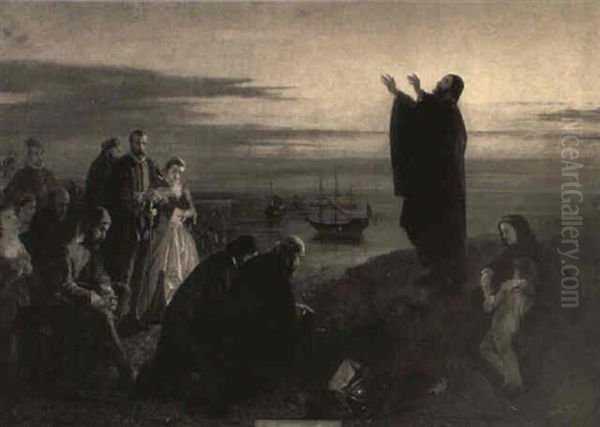 Embarking For America - view 1