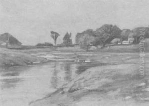 On The Hockanam River by Henry Cook White