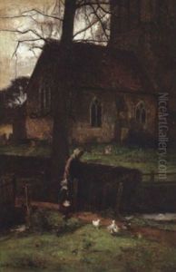 Dans La Cour De La Ferme by John White
