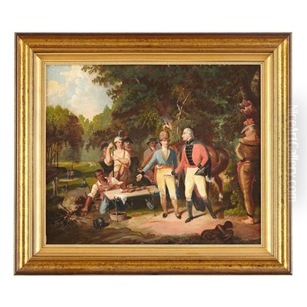 General Francis Marion Inviting A British Officer - view 1