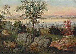 Montreal From The Mountain by Whitefield, Edwin