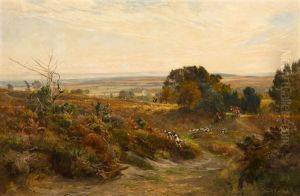 The South Dorset Hunt On Eggleton Hill by Frederick (William Newton) Whitehead