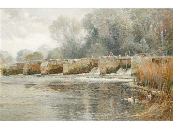 A Weir On A River - view 1