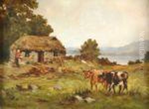 Landscape With Cattle Andcottage - view 1