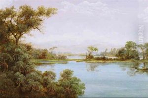 Man Fishing On A Lake
