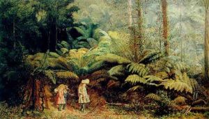Children In A Forest Glade by Isaac Whitehead