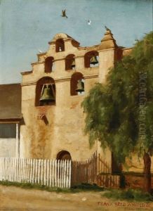 View Of San Gabriel Mission Bell Tower by Frank Reed Whiteside