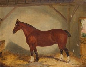 Caballo En El Establo by Richard Whitford Jr.