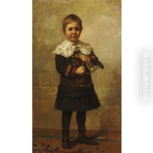 Portrait Of A Young Boy With French Horn by Sarah Wyman Whitman