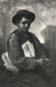 The Newsboy by John Bernard Whittaker