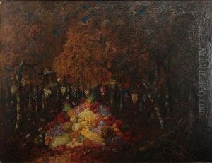 Fruit And Birds In A Forest by Thomas Whittle the Elder