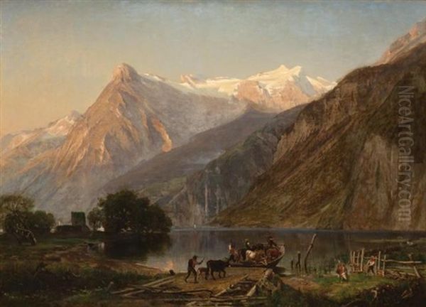 A Scene Near Brunnen On The Lake Of The Four Cantons, Switzerland - view 1