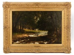 Blue Ridge Mountains Scene by Worthington Whittredge