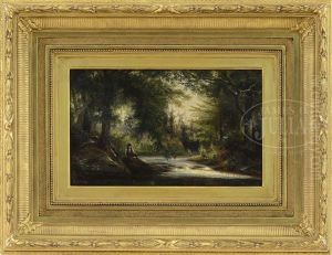 A Rest By The Stream by Worthington Whittredge