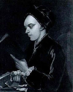 Portrait Of A Young Boy Reading by Isaac Whood