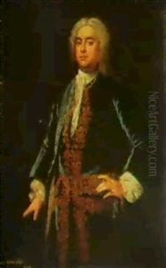 Portrait Of William Farber Of Brayfield by Isaac Whood