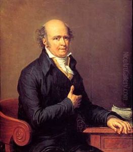 Portrait D'homme Assis A Son Bureau