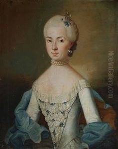 Portrait Of Chaplain Jorgen Ostrup (+ His Wife Anna Sophia Ostrup, Nee Zeye; Pair)