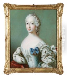 Portraet Af Dronning Juliane Marie Af Danmark-norge, Gift Med Frederik V