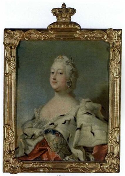 Frederik Vs Dronning Louise I Hermelinskabe - view 1
