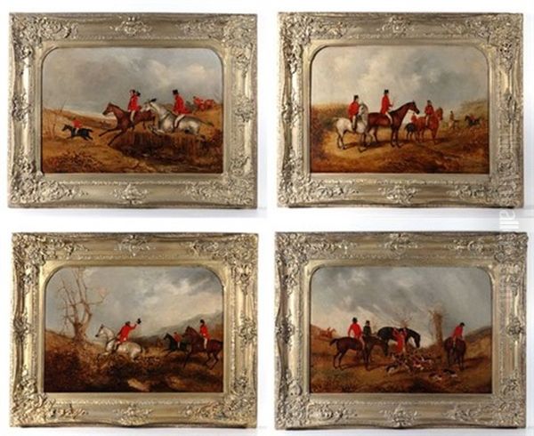 Fox Hunting: The Meet; Breaking Cover; Full Cry; The Kill (set Of 4 Works) - view 1