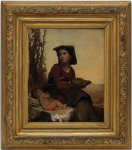 La Fileuse Et Son Enfant by Wilhelm Wider