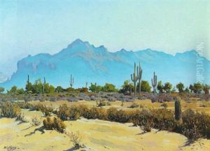 Superstition Mountains by Gunnar Mauritz Widforss