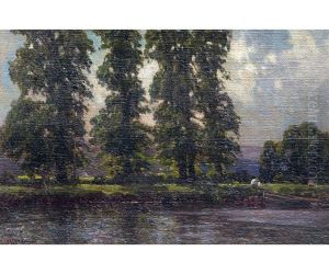 Exeter Canal June 1/11 by Frederick John Widgery