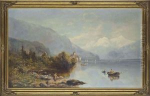 The Castle Of Chillon, Lake Geneva by William Widgery