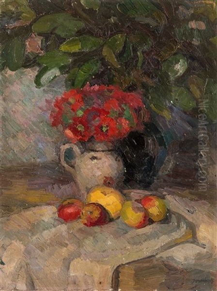 Still Life With Red Flowers - view 1