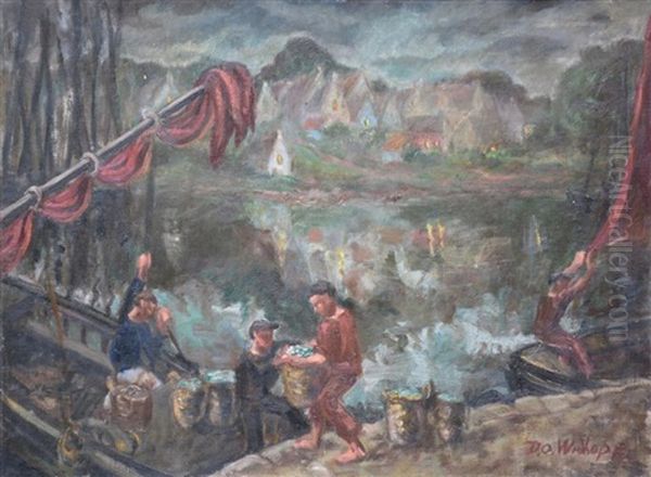 Les Pecheurs Au Port - view 1