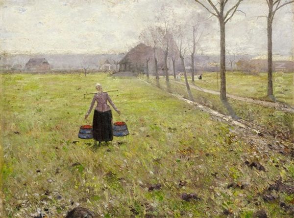 Wascherinnen Vor Dem Gutshof - view 1