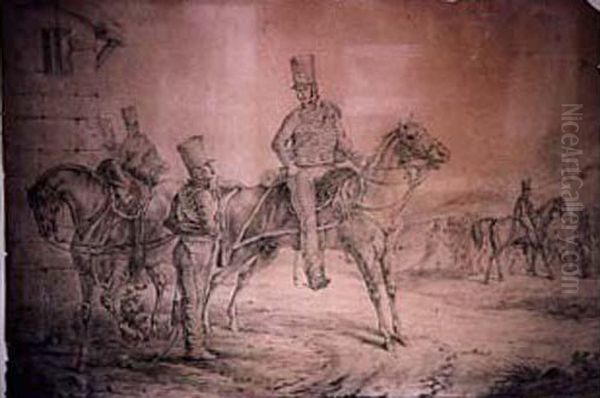 Hussards Au Repos - view 1