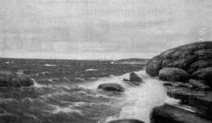 Kustmotiv Med Batar Och Klippor Kustmotiv Med Batar Och Klippor
