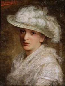 Portrait Der Braut Bertha Wiegandt (mutter Der Malerin Bertha Wiegandt)