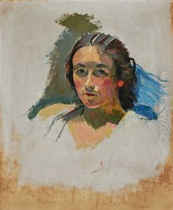 Portrait Anny Von Gonzenbach by Franz Wiegele
