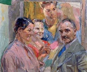 Familienbild Zeinitzer by Franz Wiegele