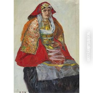Portrat Einer Trachtenfrau by Hans Beat Wieland