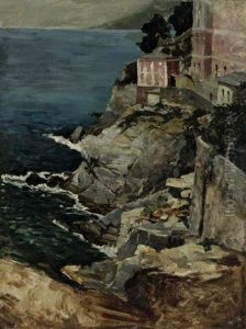 Italienische Kustenlandschaft Mit Palazzo by Manuel Wielandt