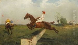 Hurdle Race by Artur Wielogtowski
