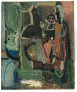 Zwei Figuren Und Kind - Mutter Und Kind by Walter Kurt Wiemken