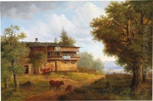 Scene Of Upper Austria Near The Town Of Steyr Scene Of Upper Austria Near The Town Of Steyr