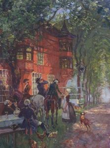 Rastende Reiter by Alois Wierer