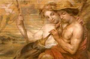Joueur De Flute by Antoine Wiertz