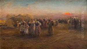 Dozhynki by Alfred von Wierusz-Kowalski