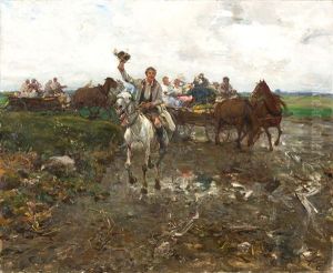 Polski Orszak Weselny by Alfred von Wierusz-Kowalski