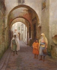 Strasse In Tunis by Franz Wiesenthal